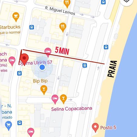 דירות ריו דה ז'ניירו Lindo Apartamento Mobiliado, Uma Quadra Da Praia! מראה חיצוני תמונה